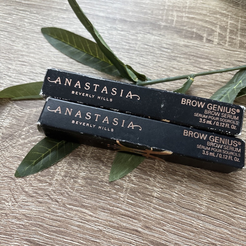 LOT OF 2 Anastasia ~ Brow Genius Brow Serum ~ 0.12 floz ~ NIB